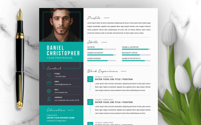 Daniel / CV Template Modelos de currículo para impressão
