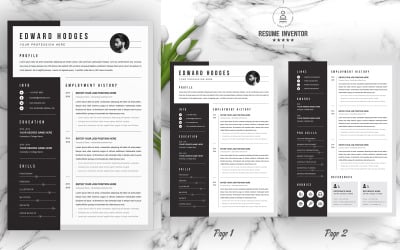 Edward /  CV Template Printable Resume Templates