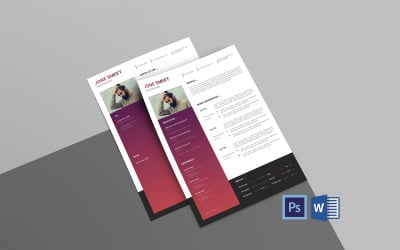 Modello di curriculum stampabile di Smeet