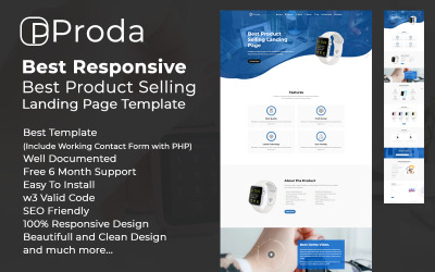 Proda - Plantilla de página de destino de venta de productos