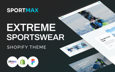 Shopify téma SportMax - responzivní extrémní sportovní oblečení