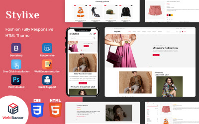 Stylixe - Multipurpose Premium HTML5 webbplatsmall