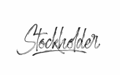 Aktieägare Rough Brush Script Font