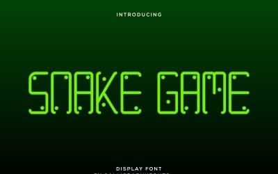 Carattere di visualizzazione esclusivo del gioco Snake
