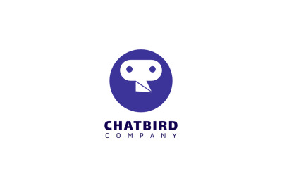 Chat Bird - Logotipo de duplo significado
