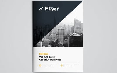 Firmenkunden-Bi-Fold-Broschüre