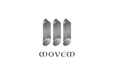 Gümüş M Logo Tasarım Şablonu