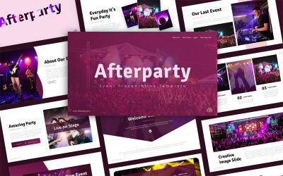 Afterparty活动演示PowerPoint模板
