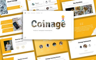 Coinage Finance Presentation Шаблоны презентаций PowerPoint