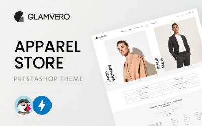 GlamVero - Clean Apparel Store PrestaShop-thema
