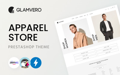 GlamVero - PrestaShop Theme für sauberen Bekleidungsladen