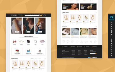 Jewelita - eCommerce Photoshop PSD Template