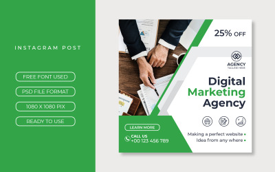 Modelo de banner da web empresarial