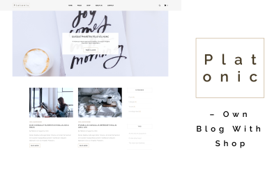 Platonisch - Eigener Blog mit Mehrzweck-WordPress-Theme