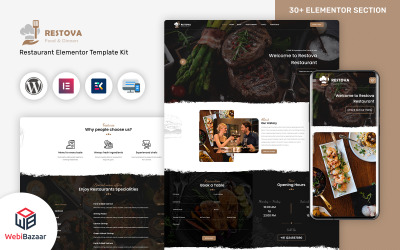Restova - Адаптивная тема Wordpress для быстрого питания и ресторанов