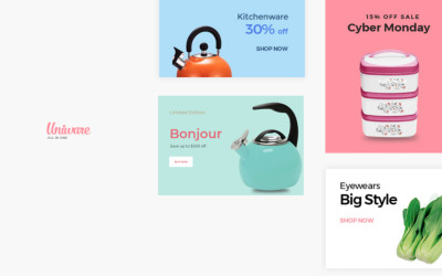 TM Uniware - Tema PrestaShop per articoli per la casa e utensili da cucina