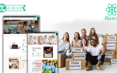 Aidup - Charity React Website template