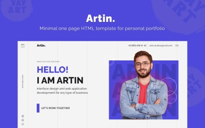 Artin - Persönliche Portfolio-Website-Vorlage Portfolio
