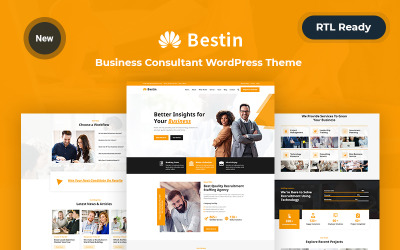 Bestin - WordPress-tema för responsivt företag