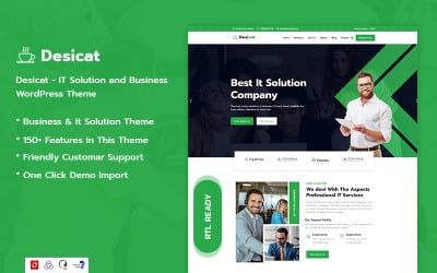 Desicat - тема WordPress для ИТ-решений и бизнес-услуг