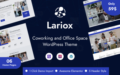 Lariox - Coworking Space WordPress Téma