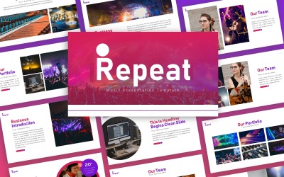 Repeat - Music Multipurpose PowerPoint Template