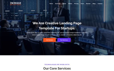 Verhogen - Sjabloon voor bestemmingspagina's voor SEO en digitale marketing