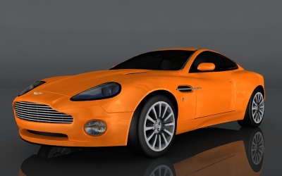 Aston Martin V12 Vanquish 2000 modello 3d