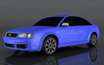 Audi RS6 Avant 2003 года выпуска 3d модель