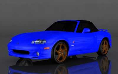 3D model Mazda Roadster 2001