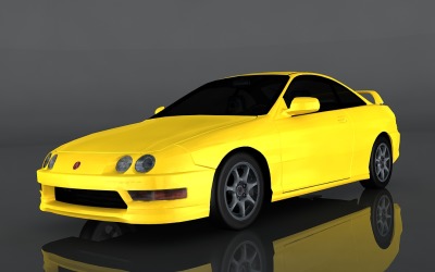 2001 Acura Integra Tipi 3 boyutlu model