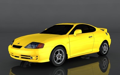 Modello 3d Hyundai Tuscani del 2003