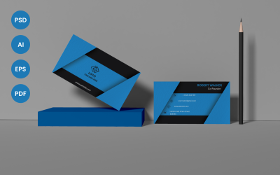 Moderní jedinečná vizitka - šablona Corporate Identity