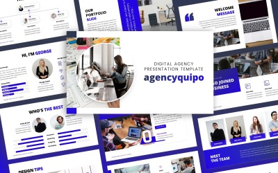 Agencyquipo - Tasarım Ajansı Çok Amaçlı PowerPoint Şablonu