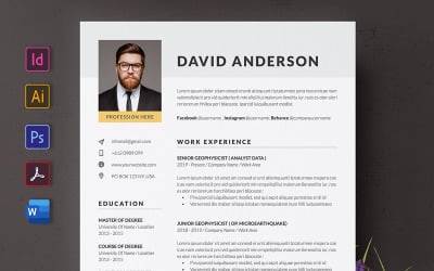 Egyszerű önéletrajz vagy önéletrajz sablon