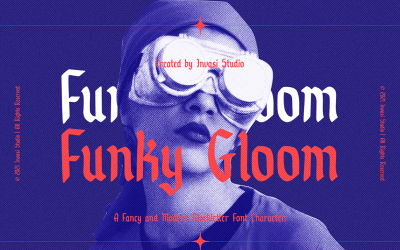 Funky Gloom: fuentes elegantes en letras negras