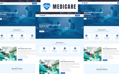 Medicare - Bootstrap 5 HTML5-Vorlage für Ärzte und Ärzte