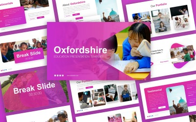 Oxfordshire - Modèle PowerPoint d'éducation polyvalente