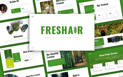 Plantilla de PowerPoint - presentación del medio ambiente de Freshair