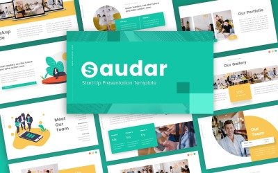 Saudar - Strat Up Multipurpose Modelo de PowerPoint