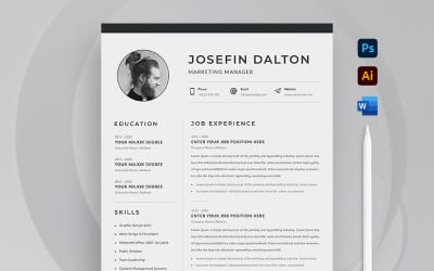 Szablon CV Premium dla Josefina Daltona