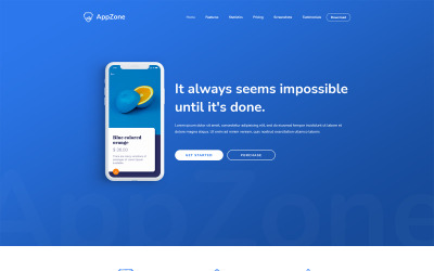 Appzone – szablon HTML5 do lądowania aplikacji