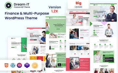 DreamIT - Üzleti pénzügyek és többcélú WordPress téma