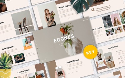 Eggnes - čisté šablony klíčových poznámek
