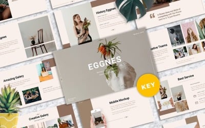 Eggnes - 干净的主题演讲模板