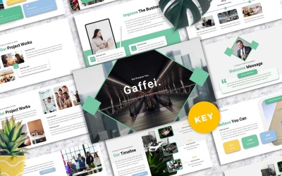 Gaffei - Plantillas de Keynote de perfil de empresa