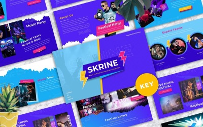 Skrine - 音乐节主题演讲模板
