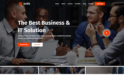 Softit - Informatikai megoldások és technológiai válaszadási webhelysablon