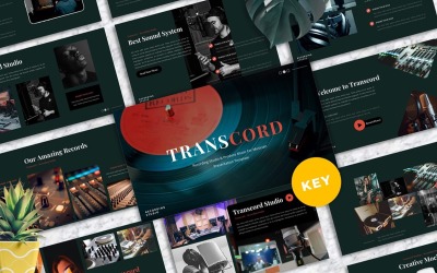Transcord - Keynote-sjablonen voor opnamestudio&amp;#39;s