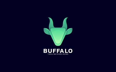 Buffalo Gradyan Renkli Logo Şablonu